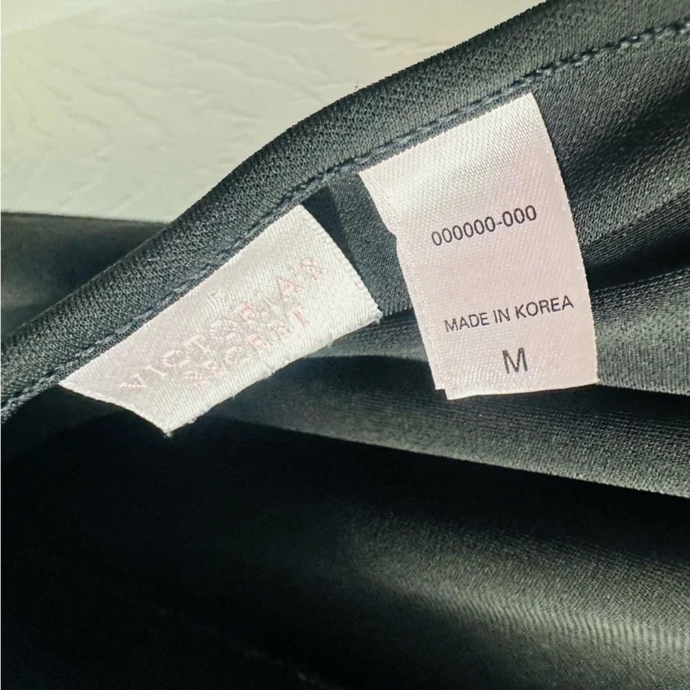 Victoria’s Secret Jumpsuit Black Halter Wide Leg Sexy Lounge V-Neck Medium